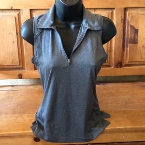 Ladies sleeveless golf polo